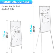 CARLA HOME Whiteboard Easel Portable Magnetic Dry Erase Board with Adjustable Tripod Stand & Height V178-36372