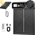 CARLA HOME Solar Automatic Chicken Coop Door with Timer, Light Sensor, Remote Control, Anti-Pinch, LED Screen V178-36374