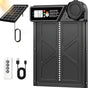 CARLA HOME Solar Automatic Chicken Coop Door with Timer, Light Sensor, Remote Control, Anti-Pinch, LED Screen V178-36374