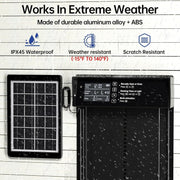 CARLA HOME Automatic Chicken Coop Door Solar Powered with 4 Mode Timer & Light Sensor, Anti-Pinch & USB V178-36375
