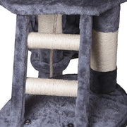 CARLA HOME 120cm Cat Tree for Indoor Cats with Condo, Hammock & Plush Perchfor for Kittens & Adult Cats V178-36377