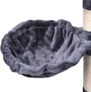 CARLA HOME 120cm Cat Tree for Indoor Cats with Condo, Hammock & Plush Perchfor for Kittens & Adult Cats V178-36377