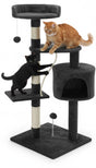 CARLA HOME 140cm Cat Tree for Indoor Cats with Plush Perch, Sisal Scratching Posts & Condo for Kittens & V178-36380