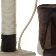 CARLA HOME 140cm Cat Tree for Indoor Cats with Plush Perch, Sisal Scratching Posts & Condo for Kittens & V178-36381