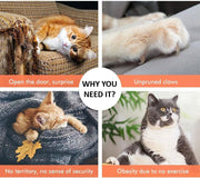 CARLA HOME 180cm Cat Tree Tower for Indoor Cats with Dual Condos, Plush Perches, Sisal Scratching Posts & V178-36385