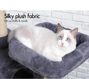 CARLA HOME 180cm Cat Tree Tower for Indoor Cats with Plush Perches, Dual Condos, Natural Sisal Scratching V178-36386