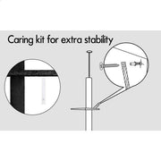 CARLA HOME Floor to Ceiling Cat Tree Tower with Adjustable Height 230-286cm for Indoor Cats (Black) V178-36389