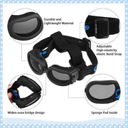 Dog Helmet Goggles, Small Size, Black V178-36391