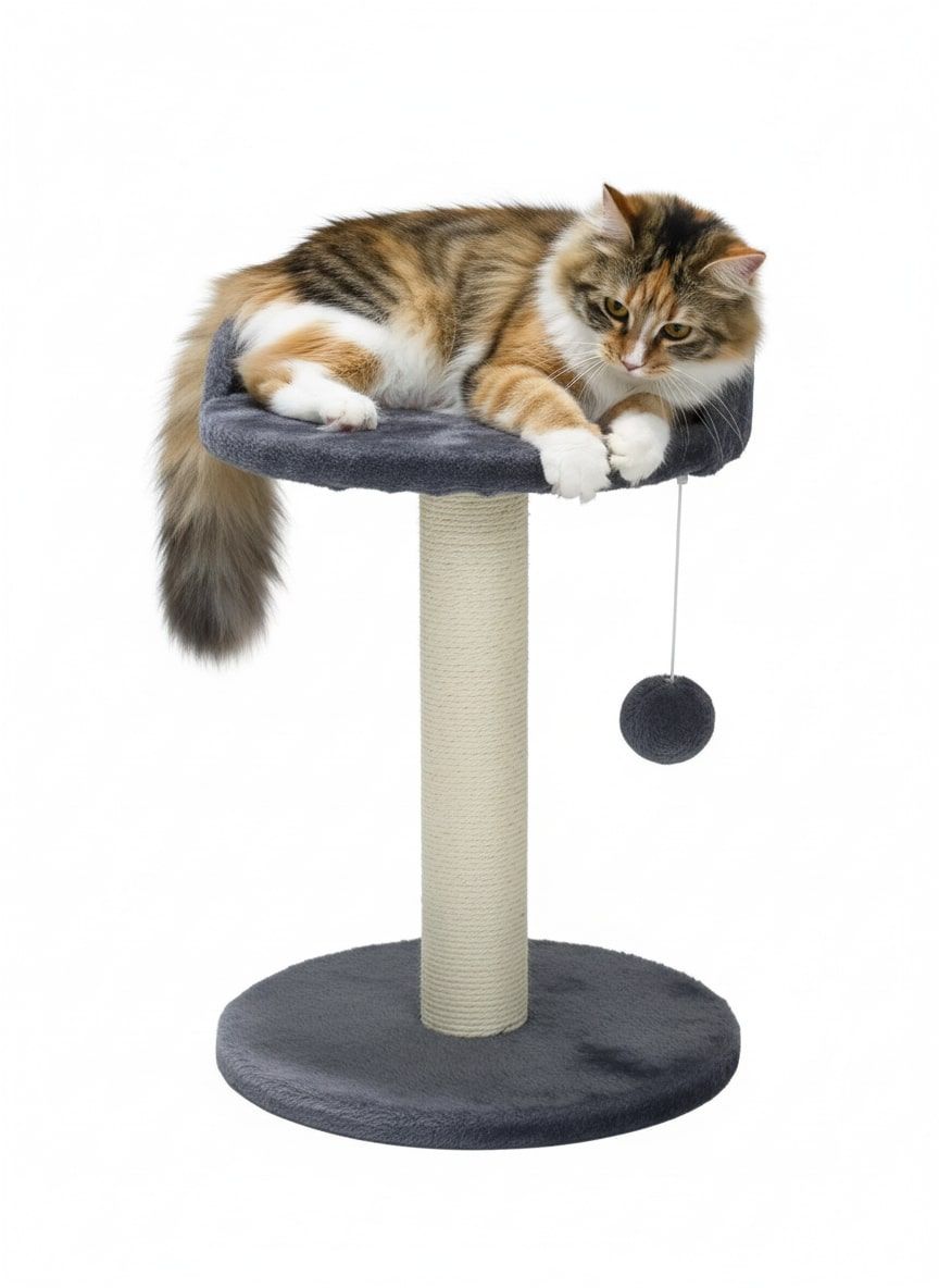 CARLA HOME Cat Tree Tower for Indoor Cats with Plush Perch, Sisal Scratching Post & Hanging Ball Toy for V178-36393