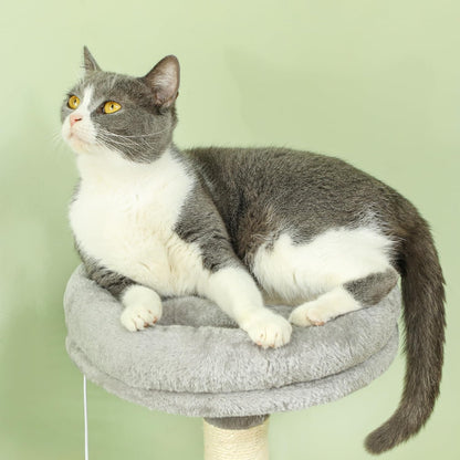 CARLA HOME Large Cat Tree Tower for Indoor Cats with Plush Perch, Cat Condo, Natural Sisal Scratching Posts, V178-36394