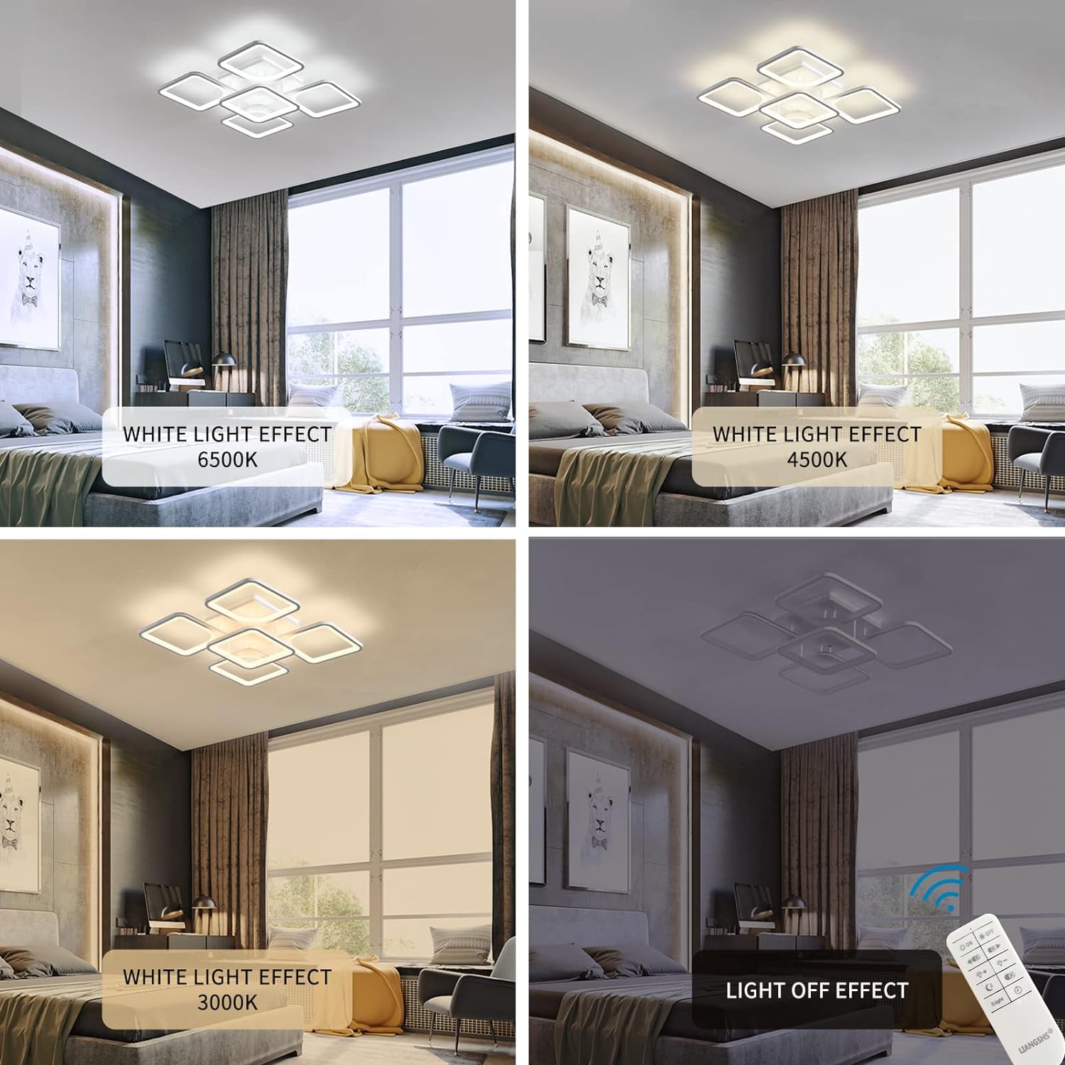Modern LED Ceiling Light Remote Control (60 cm) V178-36471