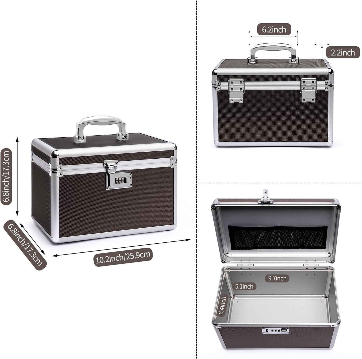 Portable Combination Medicine Box (Coffee/Small) V178-36671