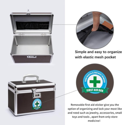 Portable Combination Medicine Box (Coffee/Small) V178-36671