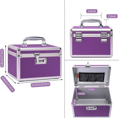 Locking Combination Medicine Box (Purple/Small) V178-36741