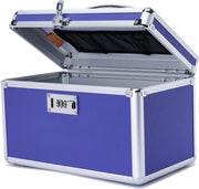 Locking Combination Medicine Box (Blue/Medium) V178-36811