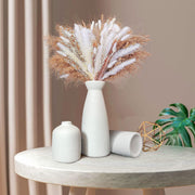 Ceramic Set of 3 Modern White Vases for Home Dcor V178-36902