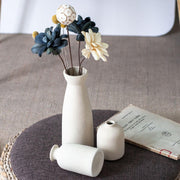 Ceramic Set of 3 Modern White Vases for Home Dcor V178-36902