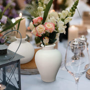 Ceramic Set of 5 White Vases for Home Dcor V178-36932