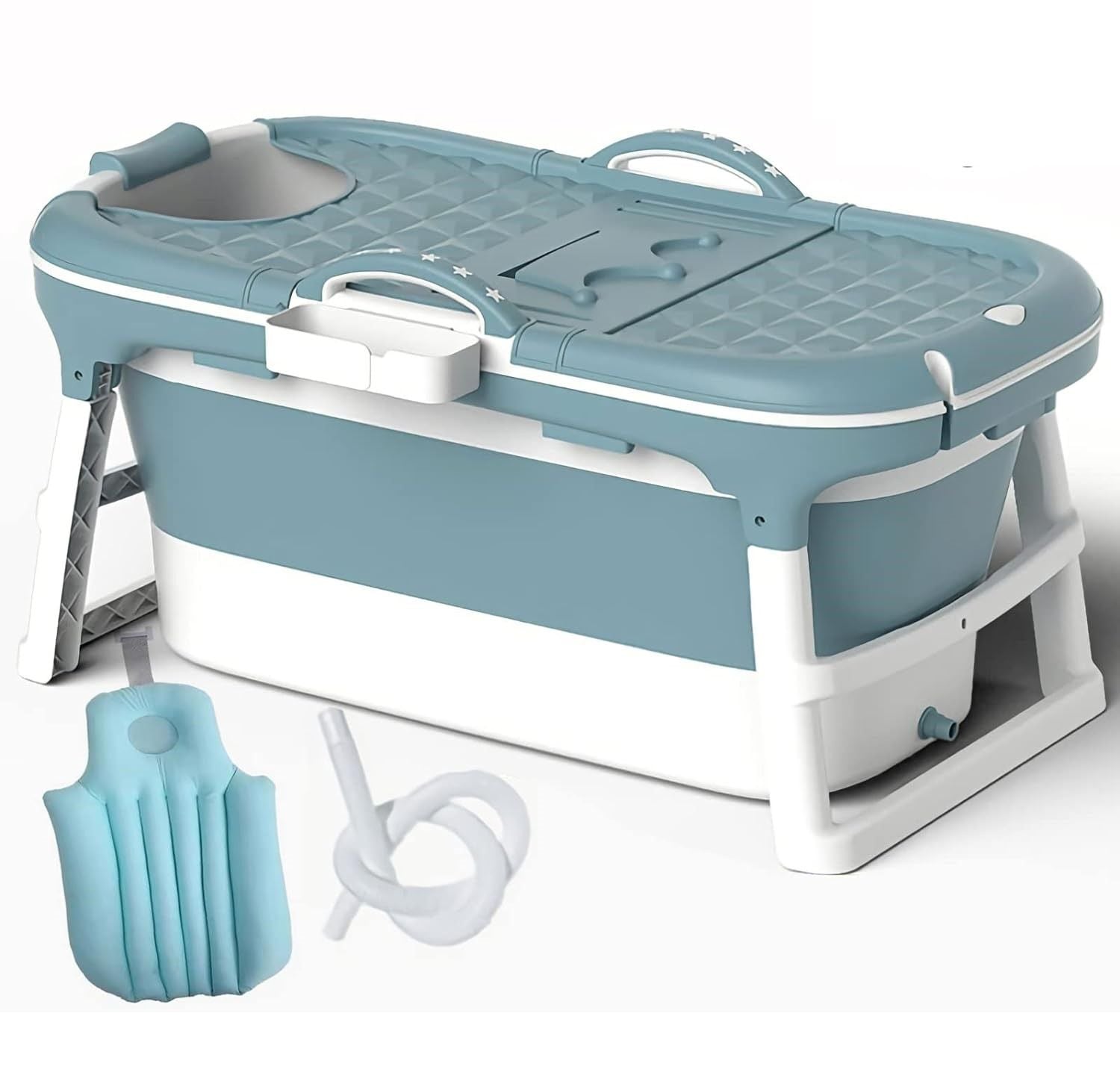 Folding Portable Bathtub Freestanding Spa , Large 148 cm V178-36991