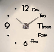 DIY Wall Clock Modern Frameless Large 3D Wall Watch Giant Roman Numerals for Home Living Room and Bedroom V178-38412