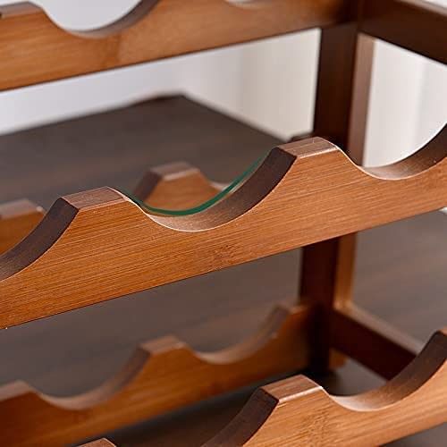 3-layer Bamboo Wine Storage Rack (12 bottles) V178-43802