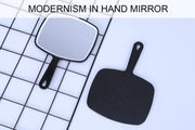 Extra Large Black Handheld Mirror with Handle (31,5 x 23 cm) V178-43901