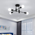 Mid Century Chandelier Modern, 4-Light V178-44801