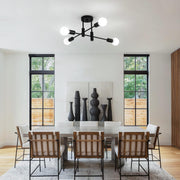 Mid Century Chandelier Modern, 4-Light V178-44801