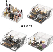 Makeup Cosmetic Organizer Storage with 12 Drawers Display Boxes (Clear) V178-52588