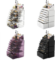Makeup Cosmetic Organizer Storage with 12 Drawers Display Boxes (Clear) V178-52588