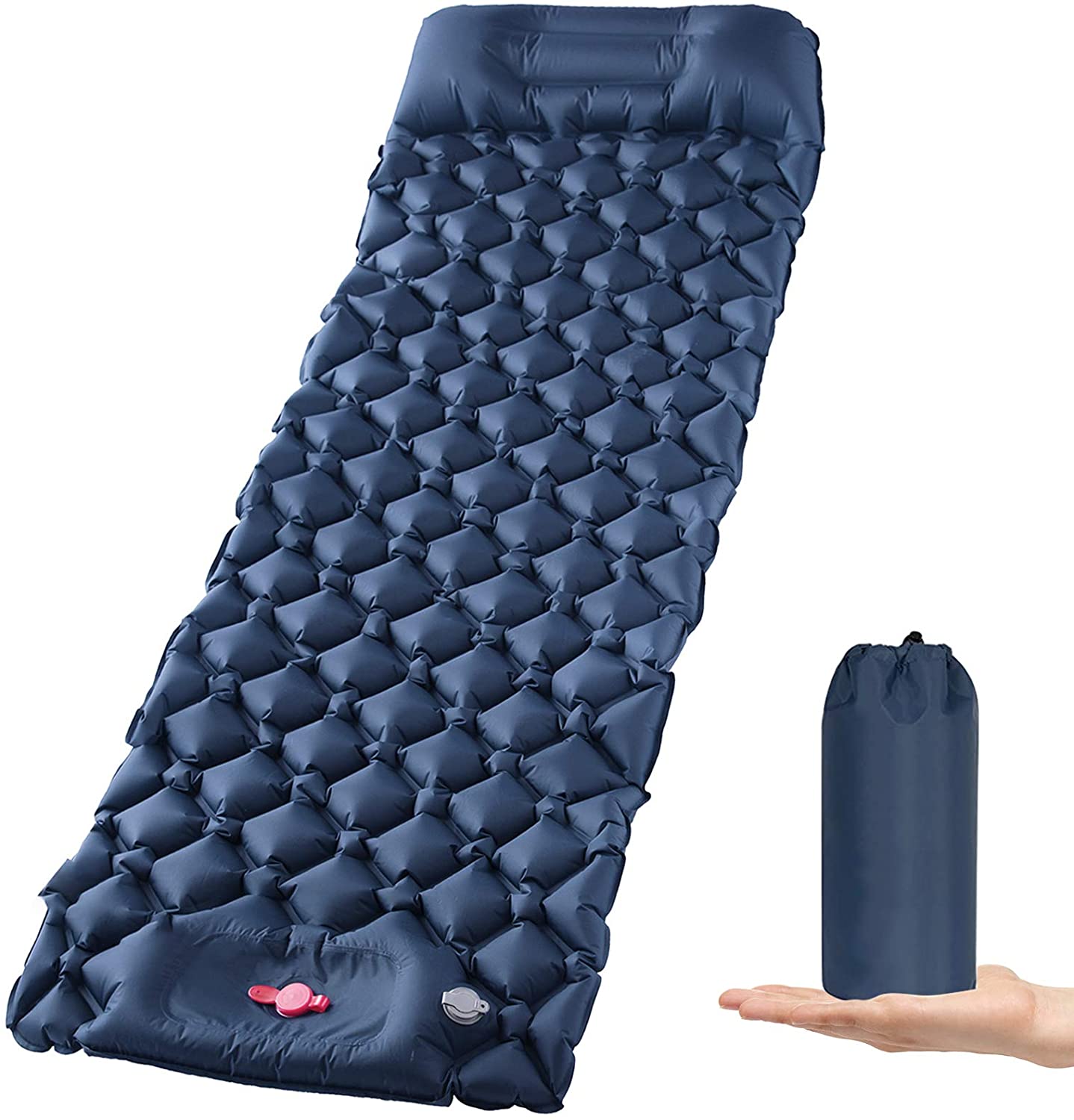Ultralight Inflatable Camping Sleeping Pad with Pillow for Travelling and Hiking V178-58557