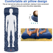 Ultralight Inflatable Camping Sleeping Pad with Pillow for Travelling and Hiking V178-58557