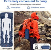 Ultralight Inflatable Camping Sleeping Pad with Pillow for Travelling and Hiking V178-58557