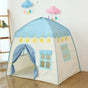 130CM Portable Kids Castle Tent Large Blue V178-62182