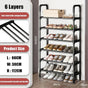 6-Layer Multi-Function Shoe Rack Space Saver V178-62190