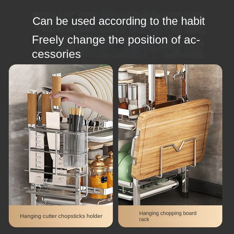 Compact Rust-Proof Dish Drying Rack Set V178-62198