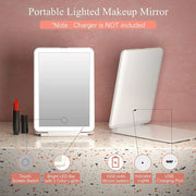 LED Travel Makeup Mirror 3 Light Modes USB V178-62201
