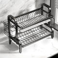 Compact 2-Tier Dish Drying Rack with Drainboard V178-62203