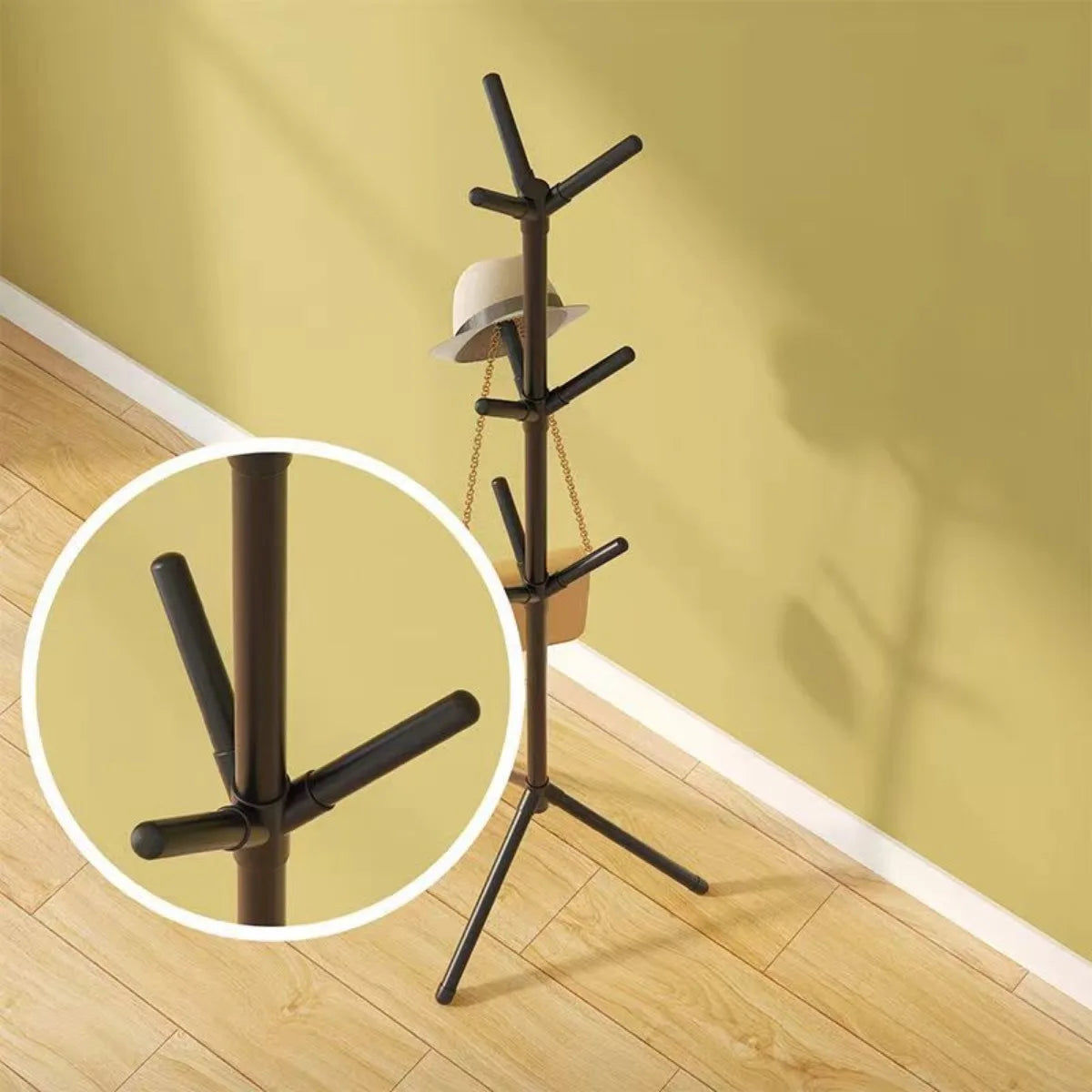 Floor-to-Floor Clothes and Hats Rack Holder V178-62204