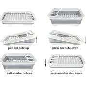 Foldable Kitchen Dish Rack Storage Tray V178-62205