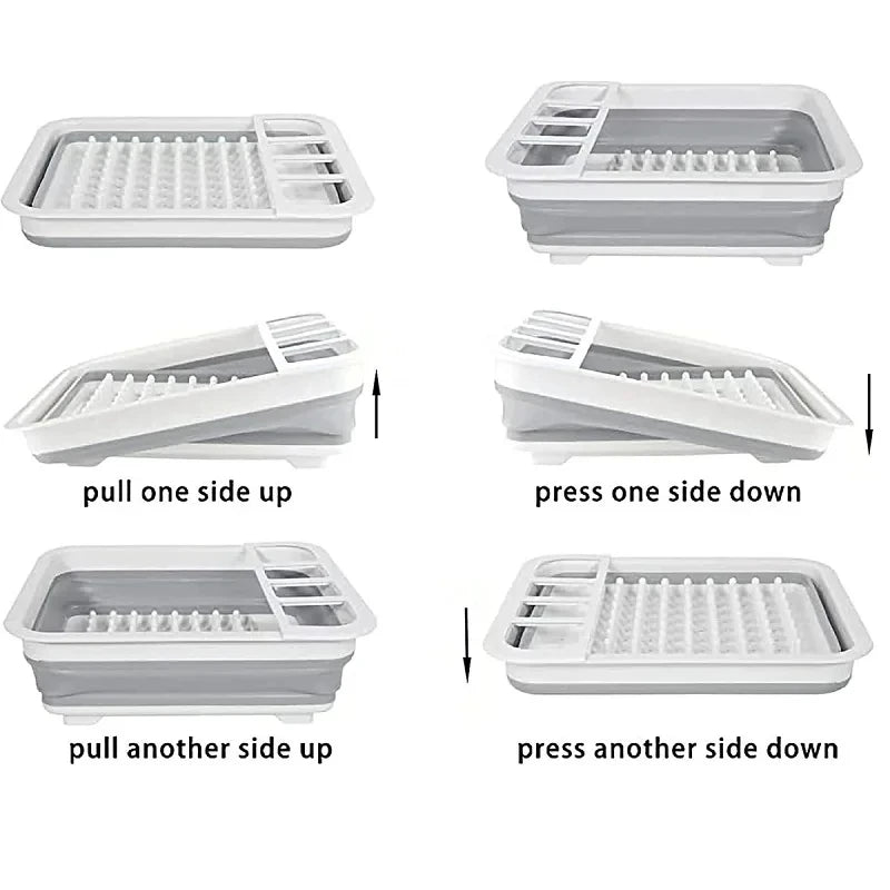 Foldable Kitchen Dish Rack Storage Tray V178-62205