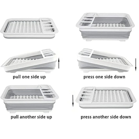 Foldable Kitchen Dish Rack Storage Tray V178-62205