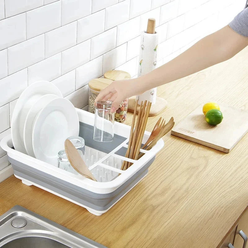 Foldable Kitchen Dish Rack Storage Tray V178-62205
