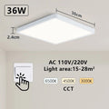 Smart LED Ceiling Lamp: App & Voice Control V178-62218