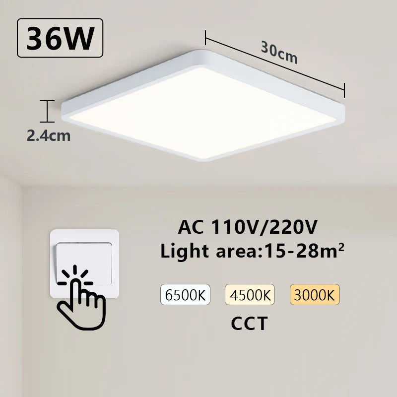 Smart LED Ceiling Lamp: App & Voice Control V178-62218