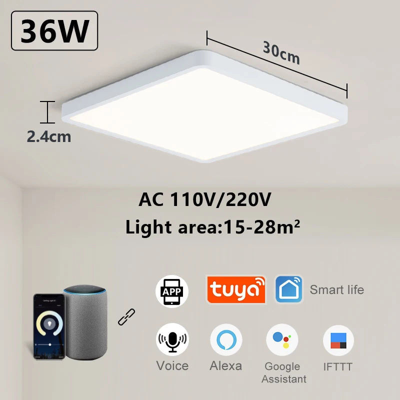 Smart LED Ceiling Lamp Voice Control Alexa V178-62220