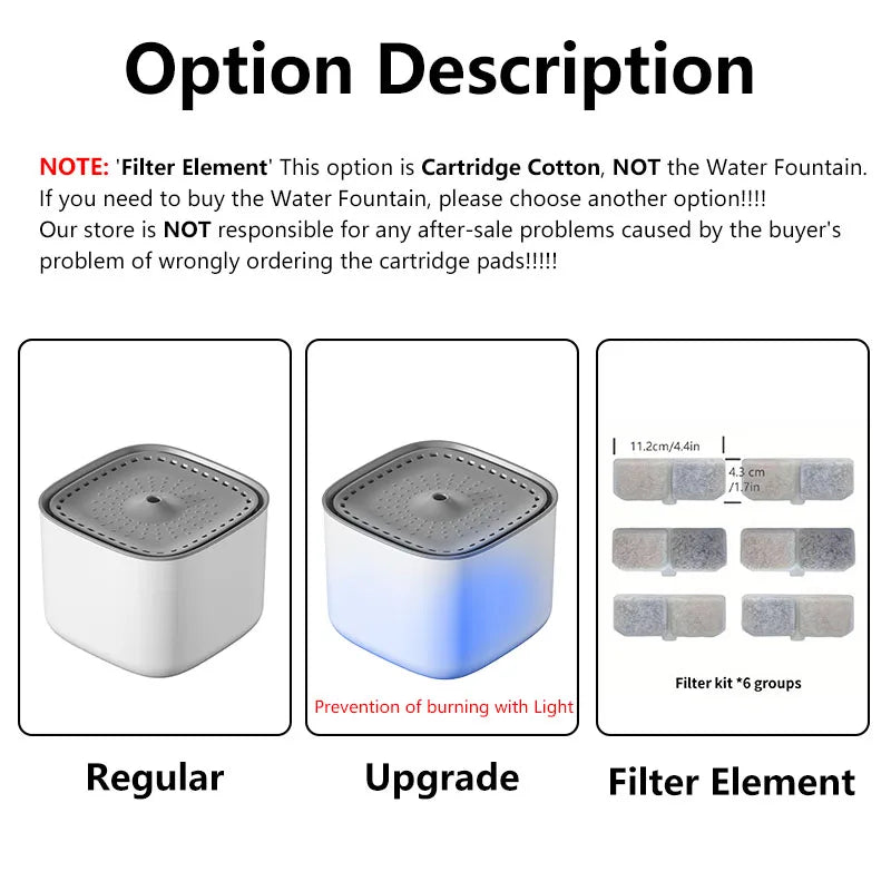 3L Cat Water Fountain Large Filter USB V178-62225