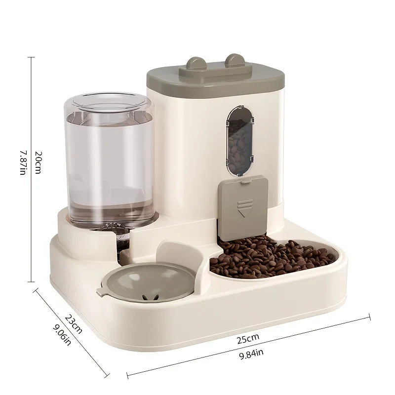 2-in-1 Automatic Cat Food & Water Dispenser V178-62226