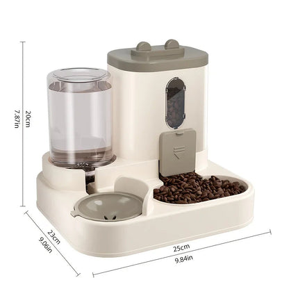 2-in-1 Automatic Cat Food & Water Dispenser V178-62226