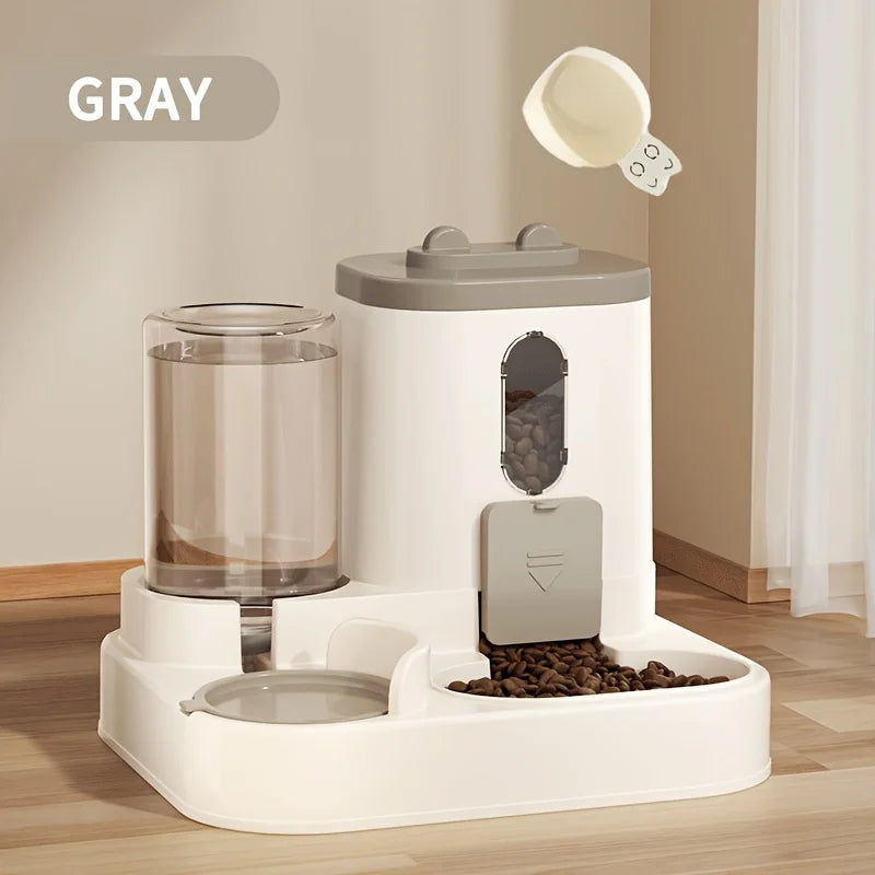 2-in-1 Automatic Cat Food & Water Dispenser V178-62226